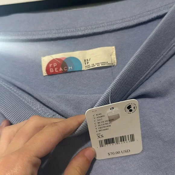 NWT Free People Carrie Midi Dress in “Blue Heron” - Picture 6 of 9